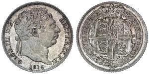 1 Sixpence / 6 Penny 大不列颠及爱尔兰联合王国 (1801 - 1922) 銀 喬治三世 (1738-1820)