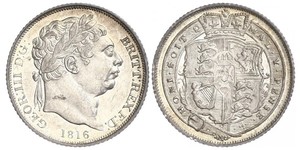 1 Sixpence / 6 Penny 大不列颠及爱尔兰联合王国 (1801 - 1922) 銀 喬治三世 (1738-1820)