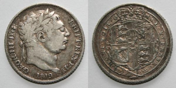 1 Sixpence / 6 Penny 大不列颠及爱尔兰联合王国 (1801 - 1922) 銀 喬治三世 (1738-1820)