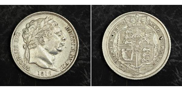 1 Sixpence / 6 Penny 大不列颠及爱尔兰联合王国 (1801 - 1922) 銀 喬治三世 (1738-1820)