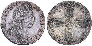 1 Sixpence / 6 Penny 英格兰王国 銀 威廉三世 (奥兰治)