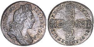 1 Sixpence / 6 Penny 英格兰王国 銀 威廉三世 (奥兰治)