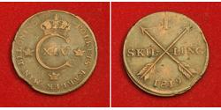 1 Skilling United Kingdoms of Sweden and Norway (1814-1905) Медь 