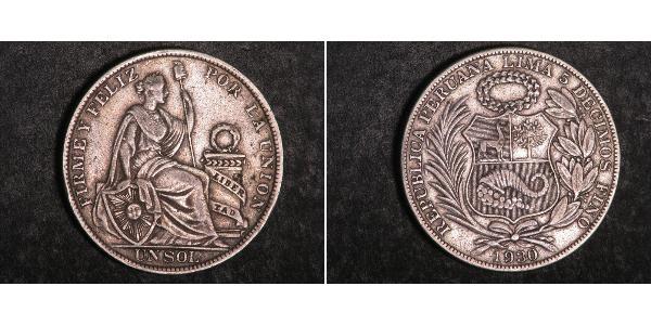 1 Sol Pérou Argent 