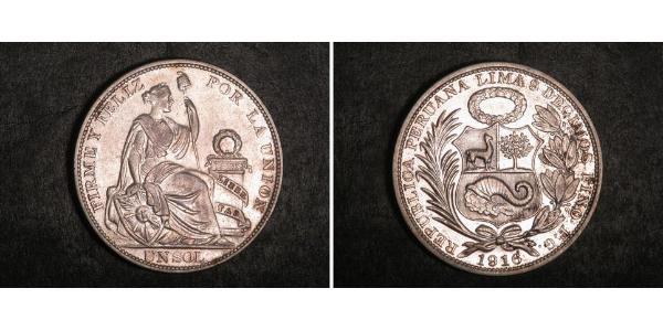 1 Sol Pérou Argent 