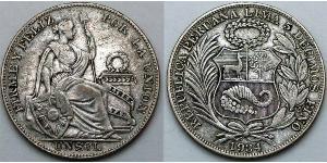1 Sol Perù Argento 