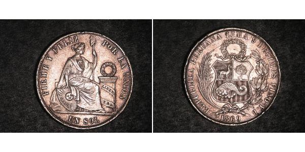 1 Sol Perù Argento 