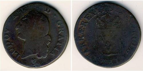 1 Sol Kingdom of France (843-1791) Copper 