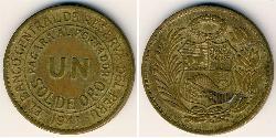 1 Sol Peru Messing 