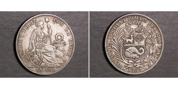 1 Sol Perú Plata 