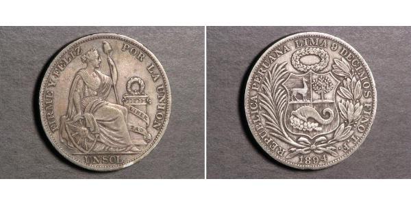 1 Sol Perú Plata 