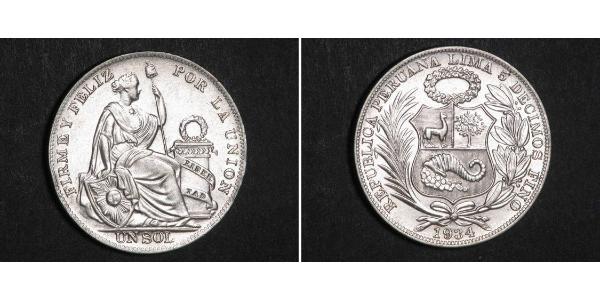 1 Sol Perú Plata 