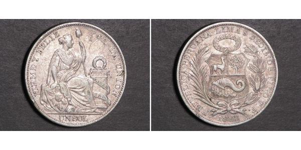 1 Sol Perú Plata 