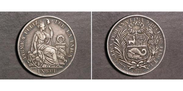 1 Sol Perú Plata 