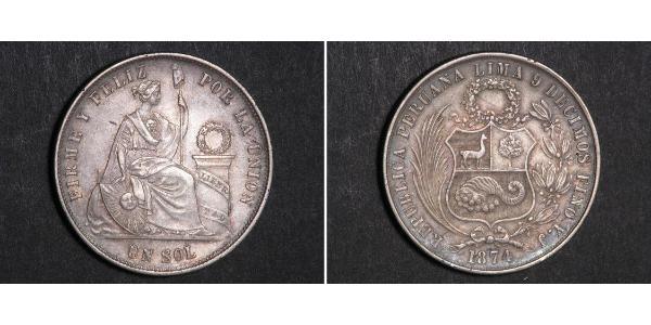 1 Sol Perú Plata 
