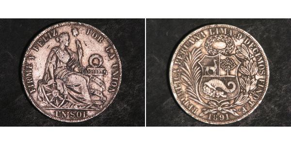 1 Sol Perú Plata 