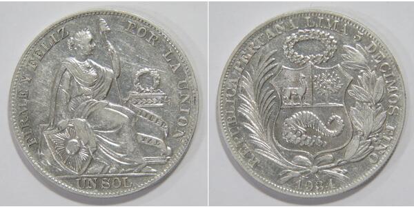 1 Sol Perú Plata 