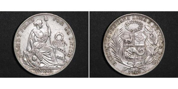 1 Sol Perú Plata 