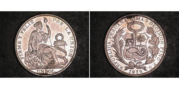 1 Sol Perú Plata 