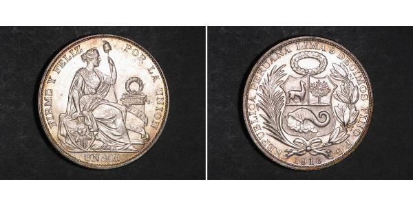 1 Sol Perú Plata 