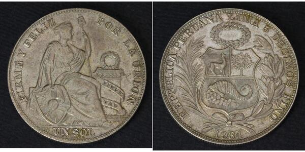1 Sol Peru Silber 