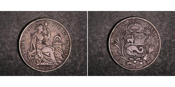 1 Sol Peru Silber 