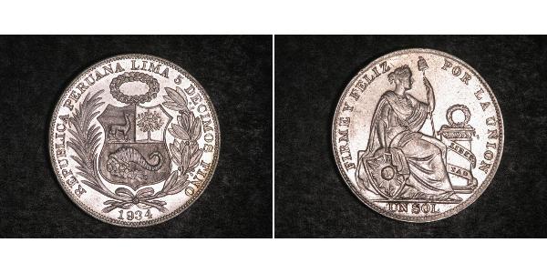 1 Sol Peru Silber 