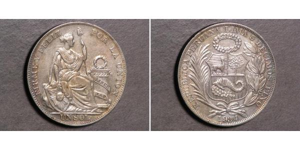 1 Sol Peru Silber 