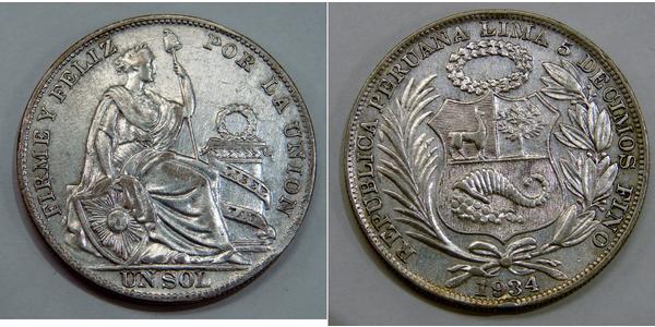 1 Sol Peru Silber 