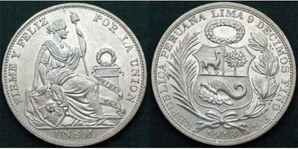 1 Sol Peru Silber 
