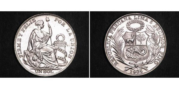 1 Sol Peru Silber 