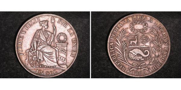 1 Sol Peru Silber 