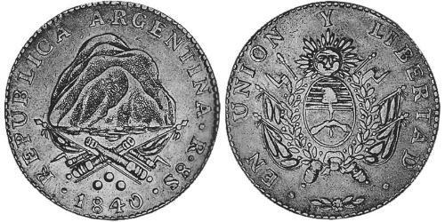 1 Sol United Provinces of the Río de la Plata (1810 -1831) Silver 