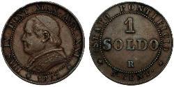1 Soldo Kirchenstaat (752-1870)  Pius IX (1792- 1878)