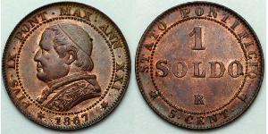 1 Soldo Kirchenstaat (752-1870)  Pius IX (1792- 1878)