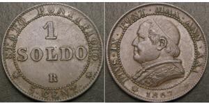 1 Soldo États pontificaux (752-1870)  Pie IX (1792- 1878)