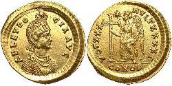 1 Solidus Byzantine Empire (330-1453) Gold Aelia Eudocia Augusta (401-460)