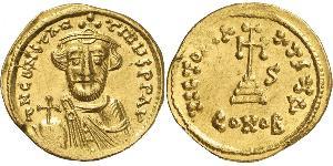 1 Solidus Byzantine Empire (330-1453) Gold Constans II (630-668)