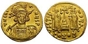 1 Solidus Byzantine Empire (330-1453) Gold Constantine IV (652-685)