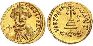 1 Solidus Byzantine Empire (330-1453) Gold Constans II (630-668)