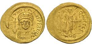 1 Solidus Byzantine Empire (330-1453) Gold Justinian I (482-565)