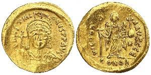 1 Solidus Byzantine Empire (330-1453) Gold Justinian I (482-565)