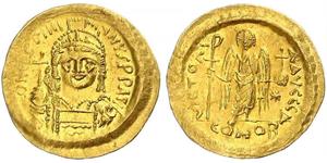 1 Solidus Byzantine Empire (330-1453) Gold Justinian I (482-565)