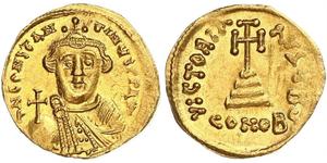 1 Solidus Byzantine Empire (330-1453) Gold Constans II (630-668)