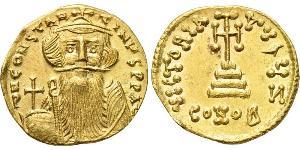 1 Solidus Byzantine Empire (330-1453) Gold Constans II (630-668)