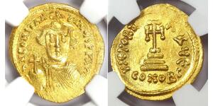 1 Solidus Byzantine Empire (330-1453) Gold Constans II (630-668)