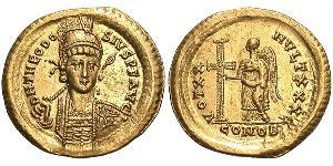 1 Solidus Byzantine Empire (330-1453) Gold Theodosius II (401-450)