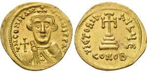 1 Solidus Byzantine Empire (330-1453) Gold Constans II (630-668)