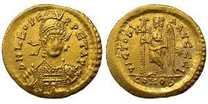 1 Solidus Byzantine Empire (330-1453) Gold Leo the Thracian (401-474)