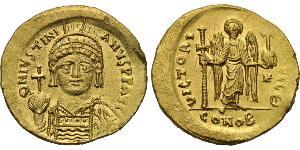 1 Solidus Byzantine Empire (330-1453) Gold Justinian I (482-565)